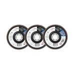 Karokstore Professional 3 Adet Flap Disk Seti X551 Expert For Metal, Çelik ve Paslanmaz Çelik Taşlama Için, Açılı, 115 Mm, Kum Kalınlığı 40/60/80, Küçük Avuç Taşlama Makineleri Için Uygundur