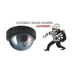 Karokstore SK04 Hareket Sensörlü Pilli Caydırıcı Dome Kamera, Harekete Duyarlı Çalışan Sahte Güvenlik Kamerası - standart
