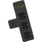 Karokstore Sna Yeni Nesil 3'lü Duvar Priz Termal Akım Korumalı Priz 3 x Usb, 1 x Type-C 20W Pd Giriş Ofis Ev Okul