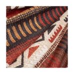 Karokstore Softmicro Etnik Desenli Mikrofiber Koltuk Örtüsü ve Tv Battaniyesi, Koltuk Şalı, Kaymaz Toprak 130X180 cm