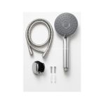 Karokstore Spiralli Duş Başlığı Seti, 3 Fonksiyonlu Krom Duş Başlığı, 150 cm Duş Hortumu, Mafsallı Başlık, Vida ve Dübel Dahil, Su Tasarruflu, Duvara Monte Banyo Takımı