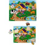 Karokstore Tahta Raptiyeli Bultak Puzzle 9 Parça Çiftlik
