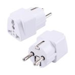 Karokstore Uluslararası Seyahat Adaptörü 2’li Set, Tip C Avrupa + Tip G Ingiltere Adaptör Fişi, 150+ Ülke Uyumu, Çoklu Uç Fiş Desteği, Hac/umre/abd/ab/ingiltere/avustralya Priz Dönüştürücü - standart
