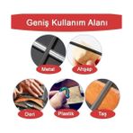Karokstore Yapı 6 Parça Mini Eğe Seti - 18CM Ince Işçilik Saatçi Eğe ve Törpü Seti (Sarı Renk) - standart