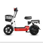 KAROVAL KITTY KIRMIZI/BEYAZ ELEKTRİKLİ BİSİKLET