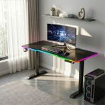Karr Gaming G-Flex Elektrikli Yükseklik Ayarlı Rgb Aydınlatmalı Oyuncu Masası - 140X60 - Siyah