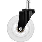 Karr Gaming S-Wheels Motion Silikon Oyuncu Koltuğu Tekeri 75MM - Beyaz | Ofis Koltuk Tekeri | Ultra Sessiz Sandalye Tekeri