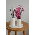 Karra Art Beton Dekoratif Bambu Oda Kokusu Ve Vazo 3 Set Beyaz