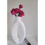 Karra Art Beton Vaze Tasarım Vazo Beyaz