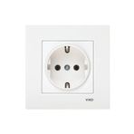 Karre Beyaz Topraklı Priz(çerceve Dahil) HSPLİNM-5546
