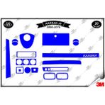 Karsan J9 2006-2010 Torpido Konsol Trim Göğüs Maun Kaplama Set 20 Parça Mavi