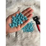 Karsan Mozaik Sanatsal Mikro Mozaik Açık Turkuaz 1X1CM Mozaik Sanatı Malzeme (100GR)