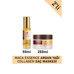 Karseell SET Maca Özü Onarıcı Repair Kolajen Saç Maskesi 250 ml + Argan Yağı 50 ml Karsel