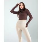 Karşı Vitrin Kahve Renkli Parmak Geçmeli Spor Body