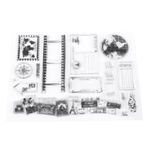 Kart Yapımı için Pullar Posta Temizle Damga 18 × 15 × 1 Şeffaf Damga Karalama Defteri Fotoğraf Kartları Kartpostallar 14X18Cm Kauçuk Silikon Pullar