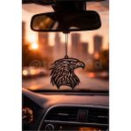 Kartal No3 Dikiz Ayna Süsü - Araba Süsü - Hediyelik Oto Aksesuar - Çift Taraflı - Siyah