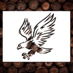 Kartal Şablonu - Yeniden Kullanılabilir Kuş Kartalları Kuşlar Sokak Grafiti Sanat Şablonları Ahşap, Cam, Duvar Kayası, Duvarlar, Tuval, Züccaciye, Sprey Boyama, Hava Fırçalama, El Sanatları (8,5 x 11)