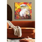 Kartal Tek Parça Kare 65x65 Cm Kanvas - Canvas Tablo