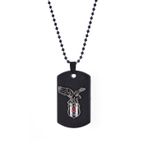 Kartal Yuvası 549455 Beşiktaş Mat Siyah Kartal Logo Künye Kolye 01