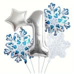 Kartanesi 1 Yaş Rakam Folyo Balon Set
