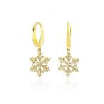 Kartanesi Altın Sallantılı Küpe 14k Gold