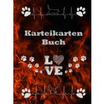 Karteikarten Buch Katzensalon Hundesalon Karteikartenbuch Mobiler Tierfriseur Tiersalon Hundefriseur Katzenfriseur Hunde Katzen Friseur für Kleintiere ... dokumentieren der Kundendaten Feuer02