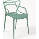 Kartell Masters Kolçaklı Sandalye - Turuncu, Istiflenebilir (2 Adet) - Su Yeşili