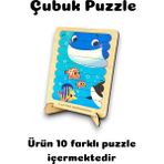 Karter İnovasyon Cubuk Puzzle, 10LU Set Puzzle, Hayvan Puzzle, Montesorri Puzzle, Hayvan Yapboz, 10LU Yapboz