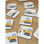 Karter İnovasyon Iş Makinaları Eşleme Kartları,match Card,ahşap Eşleme Kartları,eğitici Oyuncak,ahşap Oyuncak