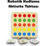 Karter İnovasyon Robotik Kodlama Tahtası, Renk Eşleme Oyunu,eğitici Oyuncak, Ince Motor
