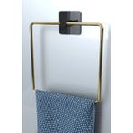 Karteya Kare Yapışkanlı Gold Kare Havluluk Banyo Havlu Kare Pratik Askılık