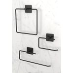Karteya Yapışkanlı Siyah Kare Havluluk Rulo Havluluk Wc Peçetelik Kağıtlık 3'lü Pratik Banyo Mutfak Set