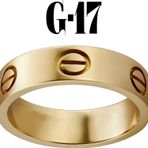 Kartier Düz Yüzük Gold Renk 17 Numara - 555