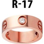 Kartier Taşlı Yüzük Rose Renk 17 Numara - 546