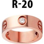 Kartier Taşlı Yüzük Rose Renk 20 Numara - 549