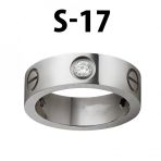 Kartier Tasli Yuzuk Silver Renk 17 Numara