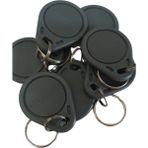 Kartlı Geçiş Manyetik Anahtarlık Rfid Keyfob Göstergeç 125 Khz Proximity 100 Adet - Gri