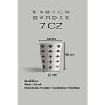 Karton Bardak 7 Oz 100 Adet Sızdırmaz Isıya Dayanıklı Kokusuz Kullan At Ürünler
