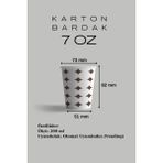 Karton Bardak 7 Oz ADET:250 7 Oz 200ML
