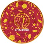 Karton Tabak 23CM 8li -Champion Sarı Kırmızı-