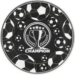 Karton Tabak 23CM 8li -Champion Siyah Beyaz-