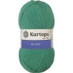 Kartopu 5 Adet Kartopu Aksoft Örgü İpi K472 Canlı Yeşil - Açık Yeşil