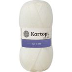 Kartopu Ak Soft K019 Ekru İplik