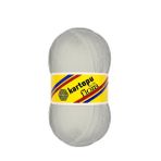 Kartopu Flora Patiklik Çoraplık El Örgü İpi 100 gr K010 Beyaz