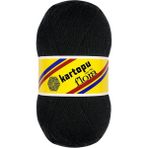 Kartopu Flora Patiklik Çoraplık El Örgü Ipi 100 gr - Siyah