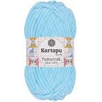 Kartopu K.artopu Yumurcak Kadife El Örgü İpi Açık Turkuaz K516
