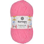 Kartopu K.artopu Yumurcak Kadife El Örgü Ipi Fosfor Pembe K773