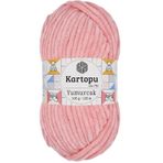 Kartopu K.artopu Yumurcak Kadife El Örgü Ipi Pudra Pembe K777