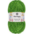 Kartopu K.artopu Yumurcak Kadife El Örgü Ipi Yeşil K469