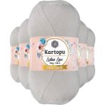 Kartopu K010 Beyaz 5 Adet Lotus Lux Bikini Büstiyer Bluz Simli Örgü İpi